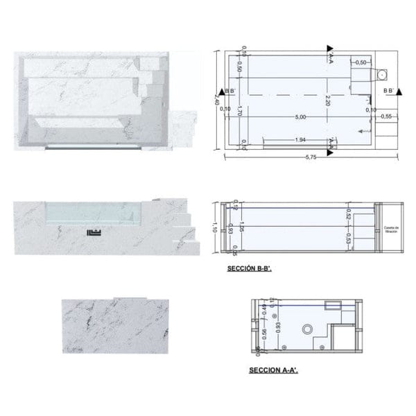 Piscine Élevée Acier Rigide ILÚ PRO 2250