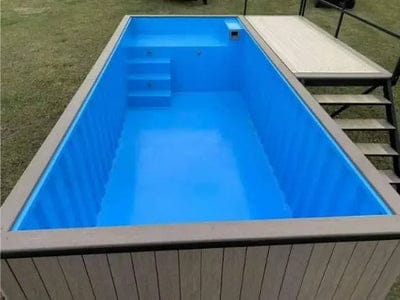 Piscine Conteneur Sport & Spa 6 m — Blanc Glacier