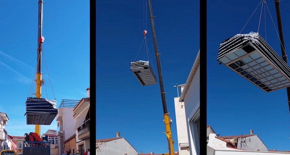 Piscine Conteneur Élevée avec Terrasse Intégrée