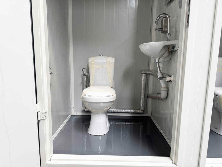 Conteneur Sanitaire Double avec WC (240 x 120 cm) — Neuf