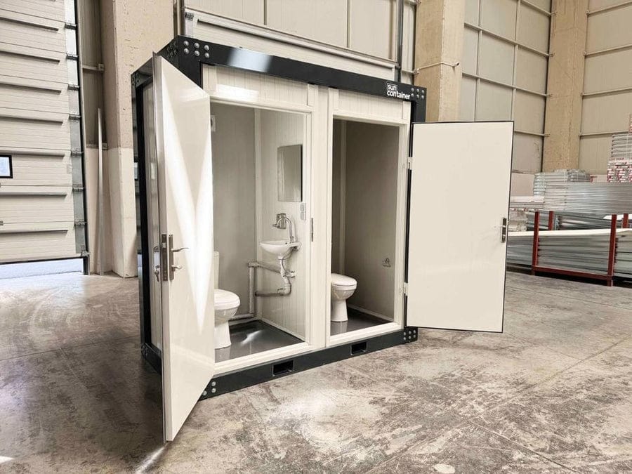 Conteneur Sanitaire Double avec WC (240 x 120 cm) — Neuf