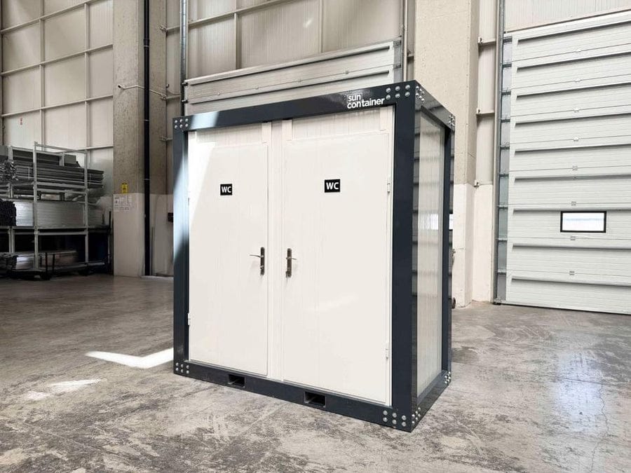 Conteneur Sanitaire Double avec WC (240 x 120 cm) — Neuf
