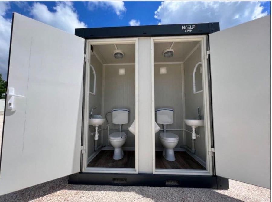 Conteneur Sanitaire WC Double (120 x 220 cm) — Neuf